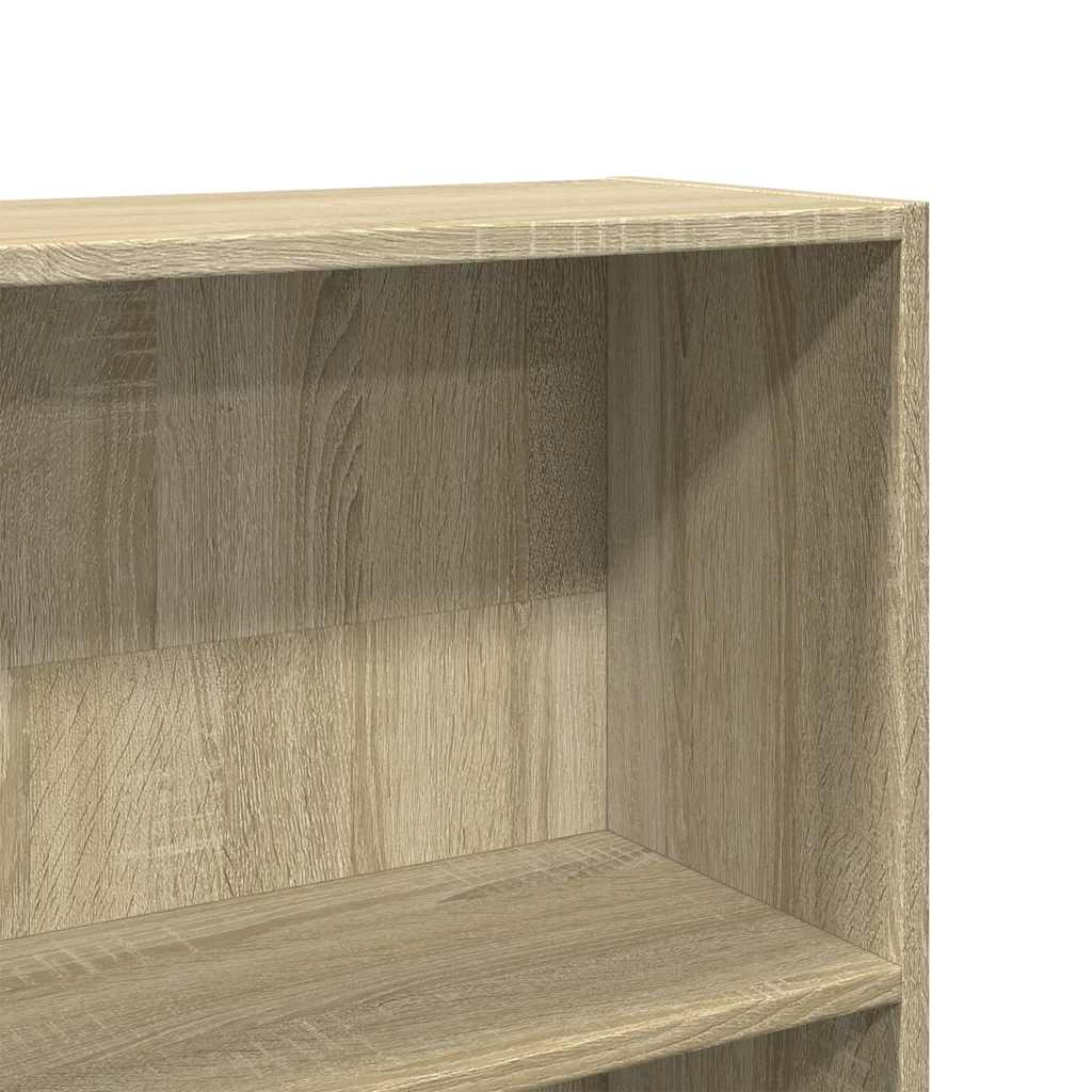 Bokhylle sonoma eik 80x30x189 cm konstruert tre