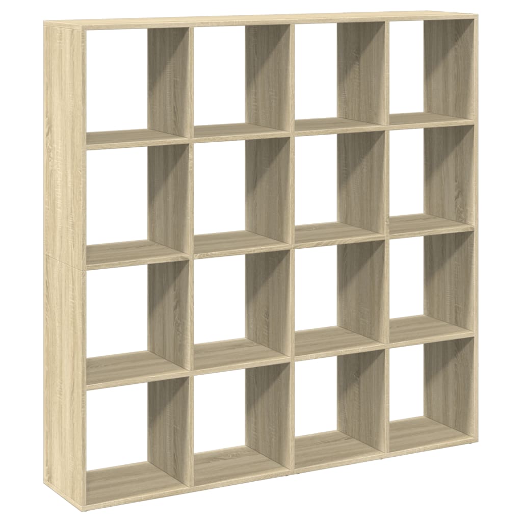 Bokhylle sonoma eik 137,5x29x137,5 cm konstruert tre