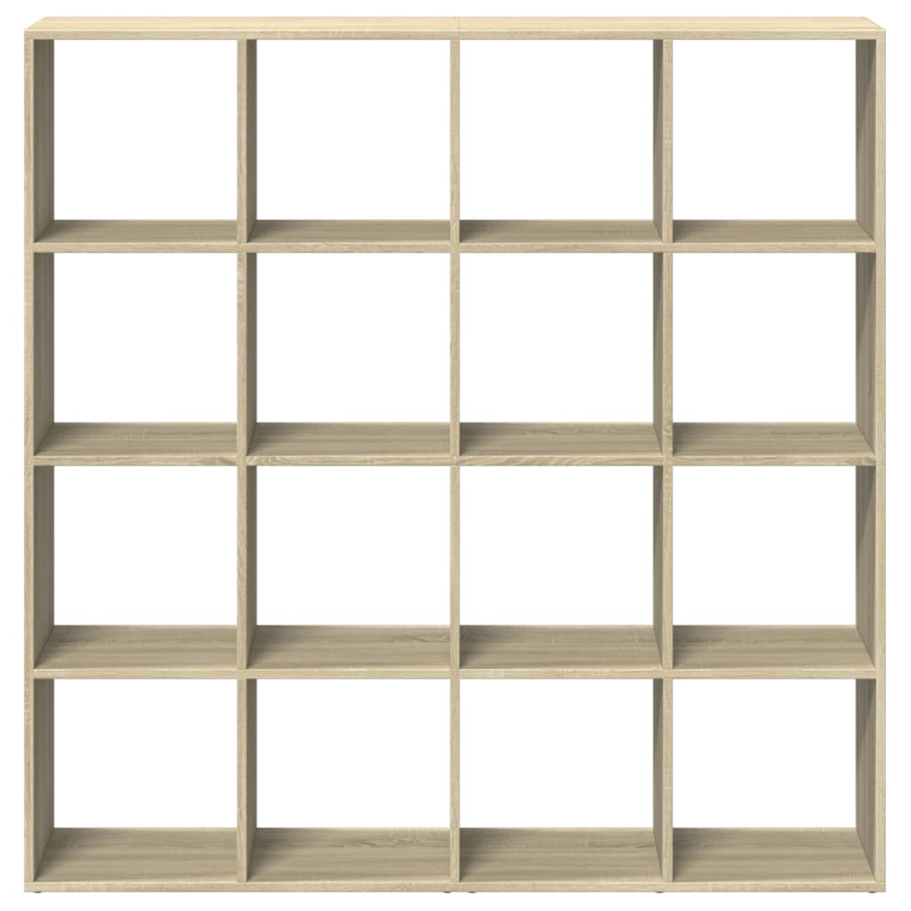 Bokhylle sonoma eik 137,5x29x137,5 cm konstruert tre