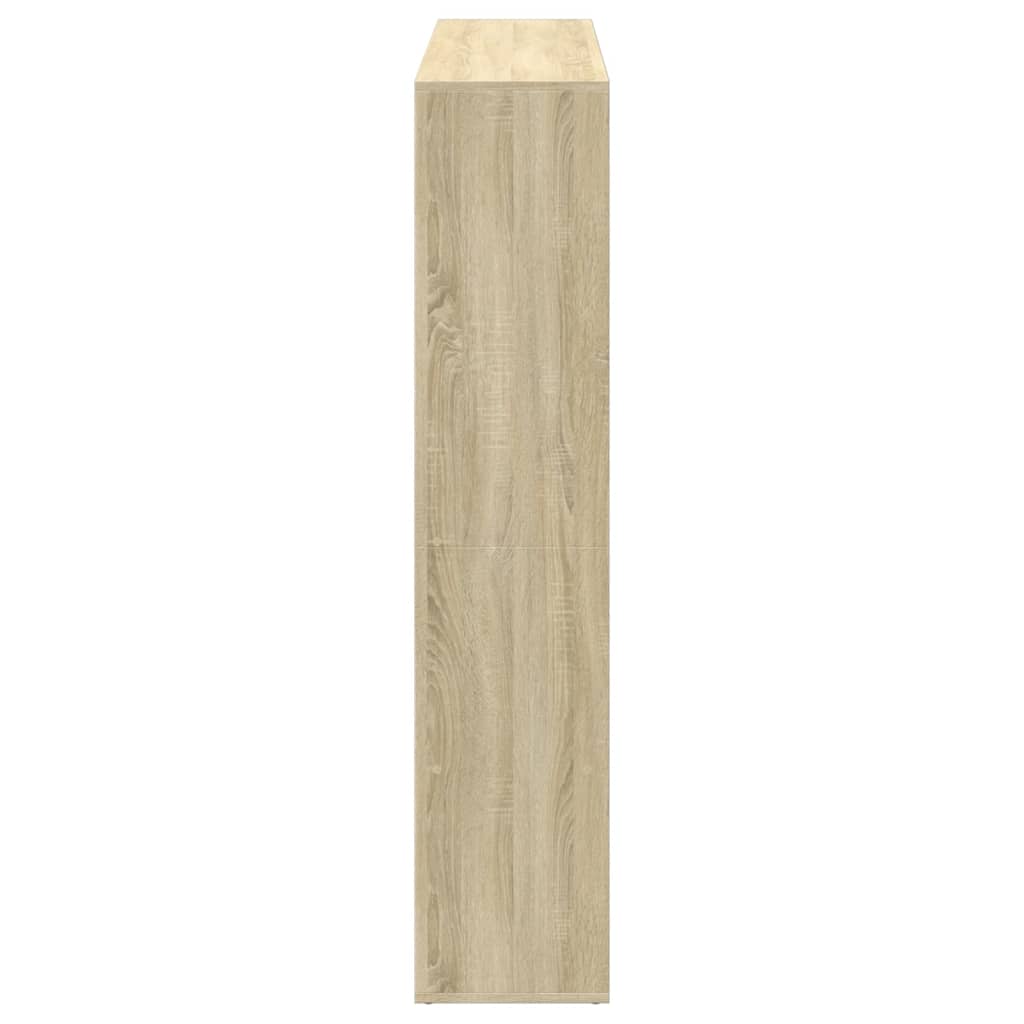 Bokhylle sonoma eik 137,5x29x137,5 cm konstruert tre