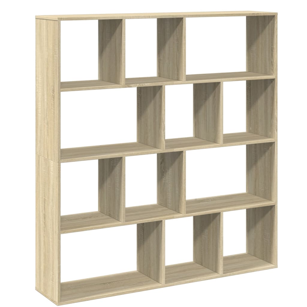 Bokhylle sonoma eik 132x29x141,5 cm konstruert tre