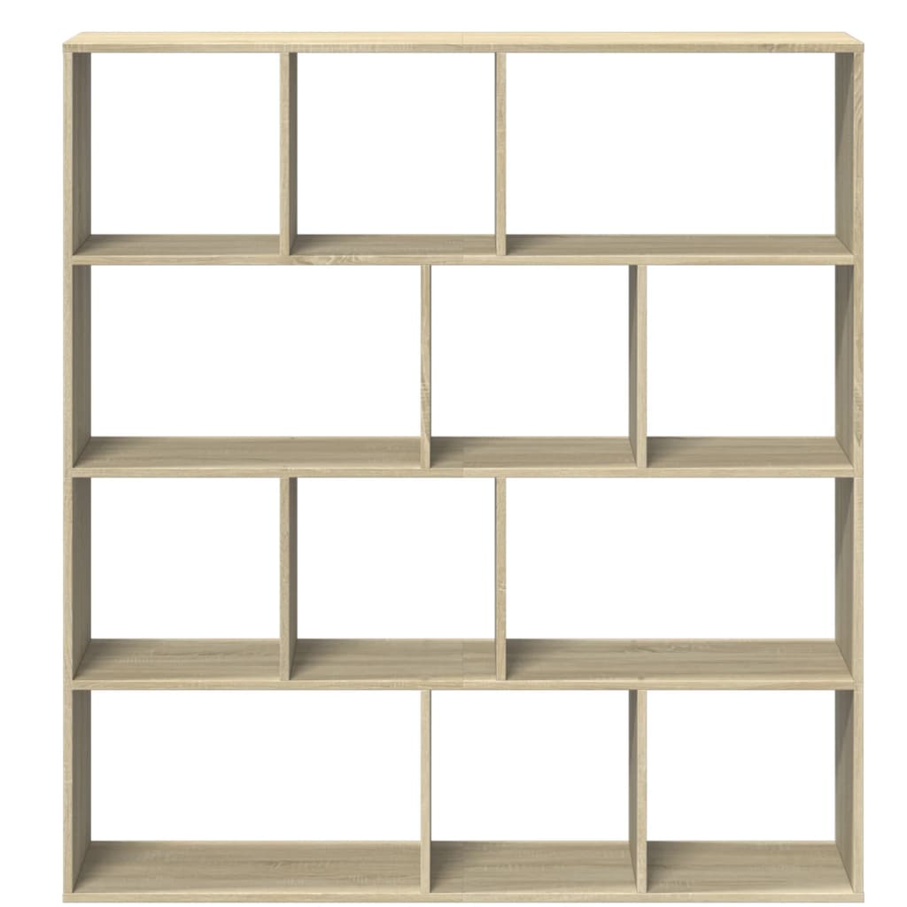 Bokhylle sonoma eik 132x29x141,5 cm konstruert tre