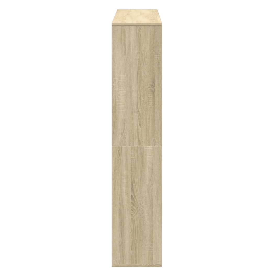 Bokhylle sonoma eik 132x29x141,5 cm konstruert tre