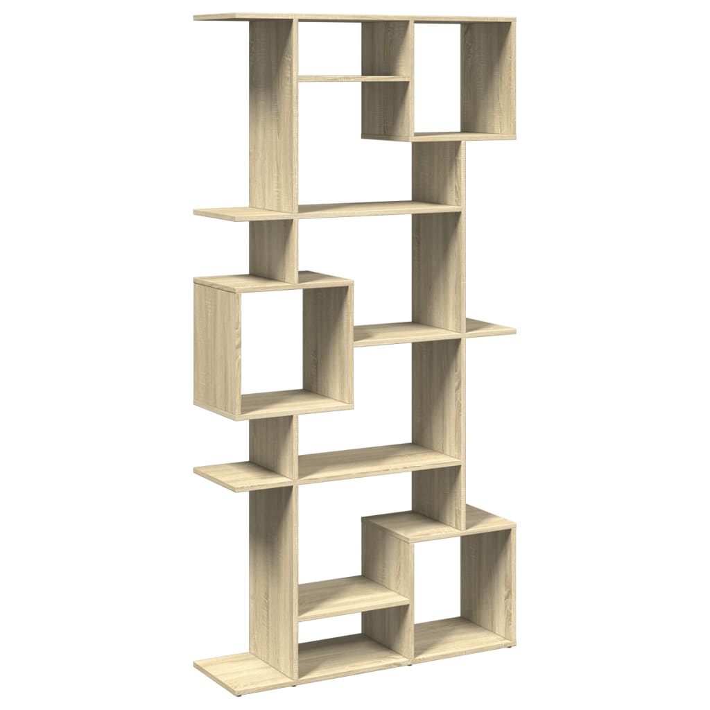 Bokhylle sonoma eik 92x29x188 cm konstruert tre