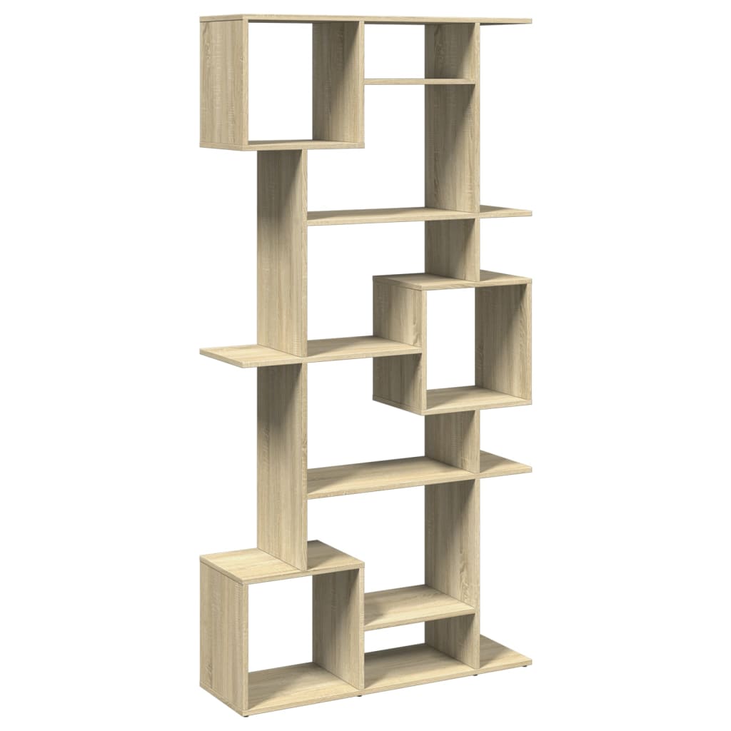 Bokhylle sonoma eik 92x29x188 cm konstruert tre