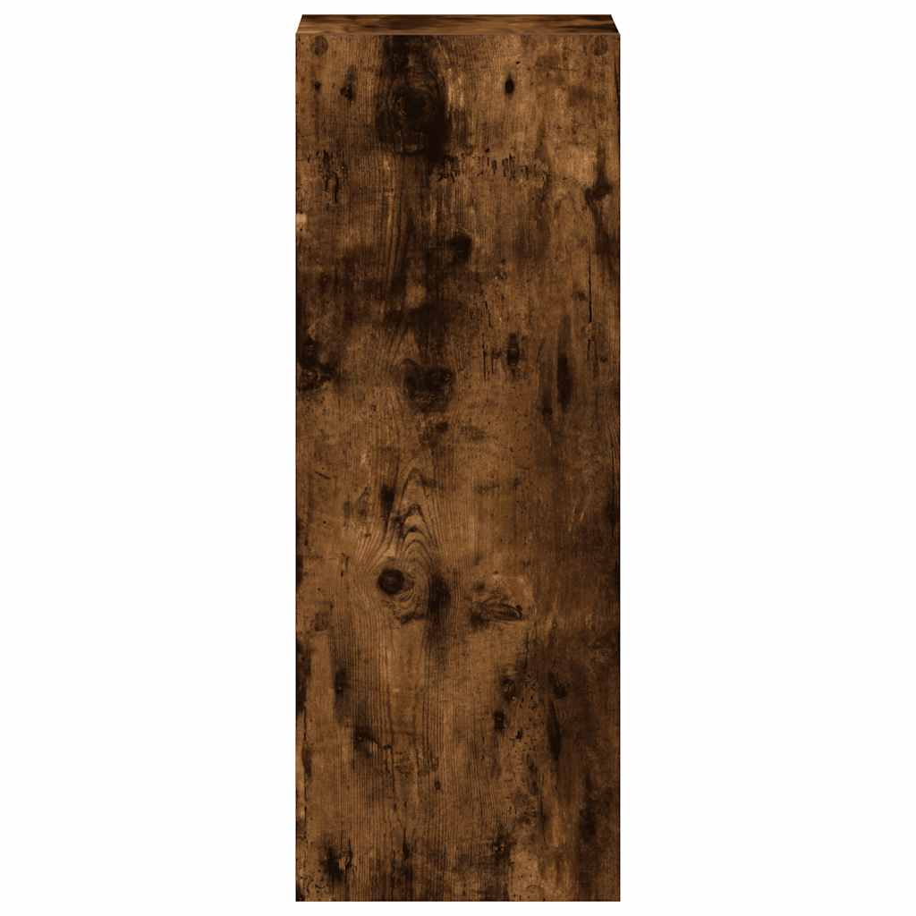 Bokhylle stablebar røkt eik 30x30x80 cm konstruert tre
