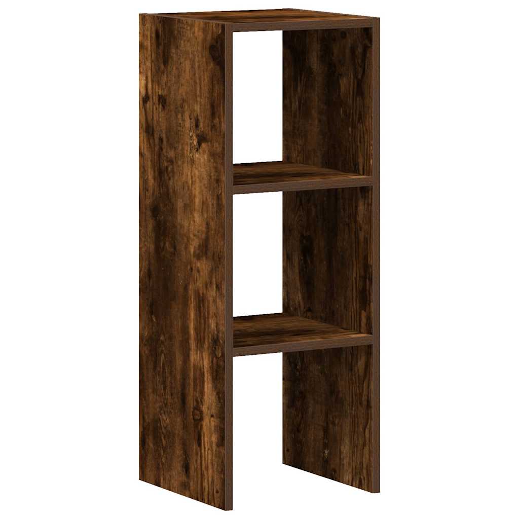 Bokhylle stablebar røkt eik 30x30x80 cm konstruert tre
