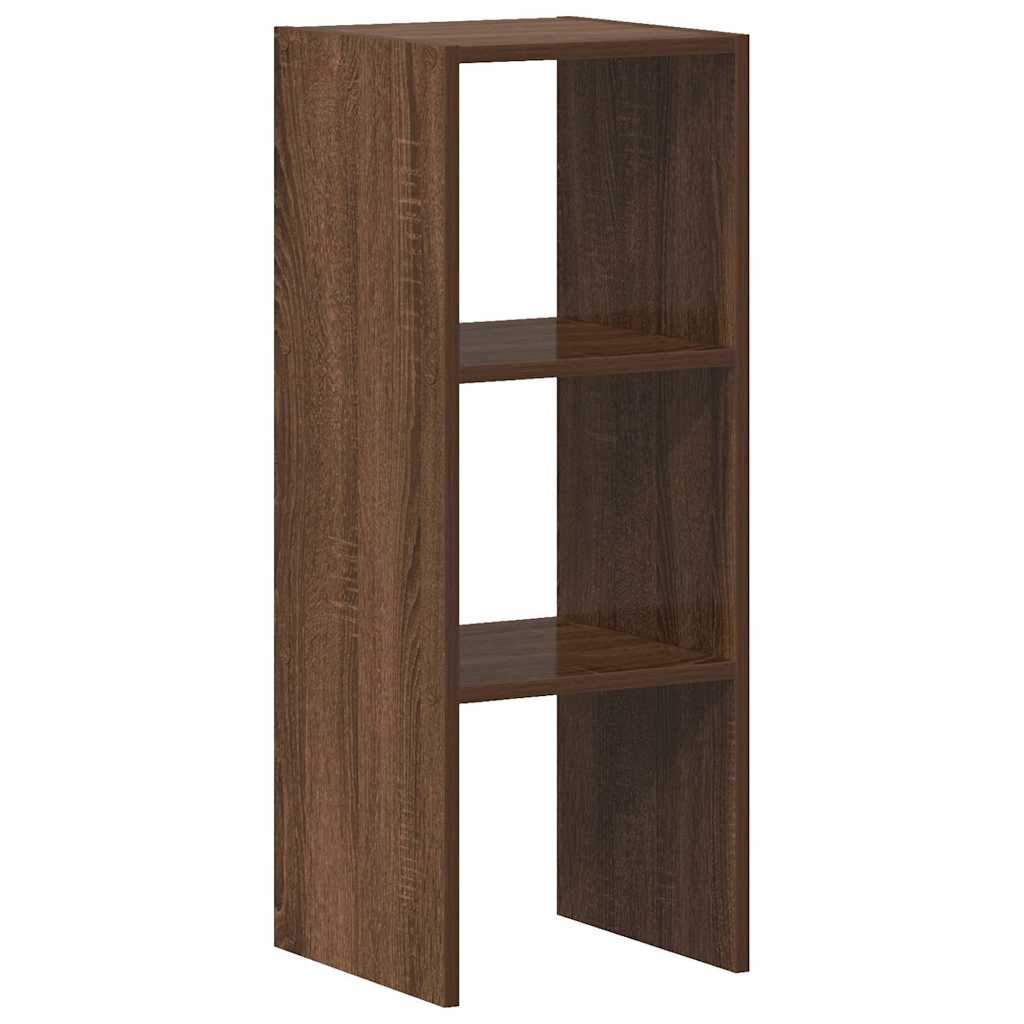 Bokhylle stablebar brun eik 30x30x80 cm konstruert tre