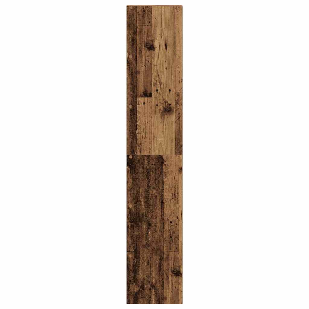 Bokhyller 2 stk stablebar gammelt tre 30x30x80cm konstruert tre