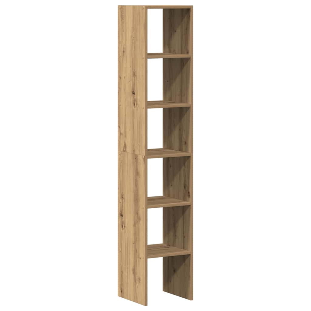 Bokhyller 2 stk stablebar artisan eik 30x30x80cm konstruert tre