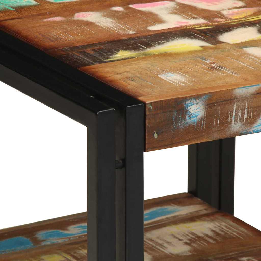 Kaffe Bord Flerfarget 40x50x38 cm Massivt Gjenvunnet Tre