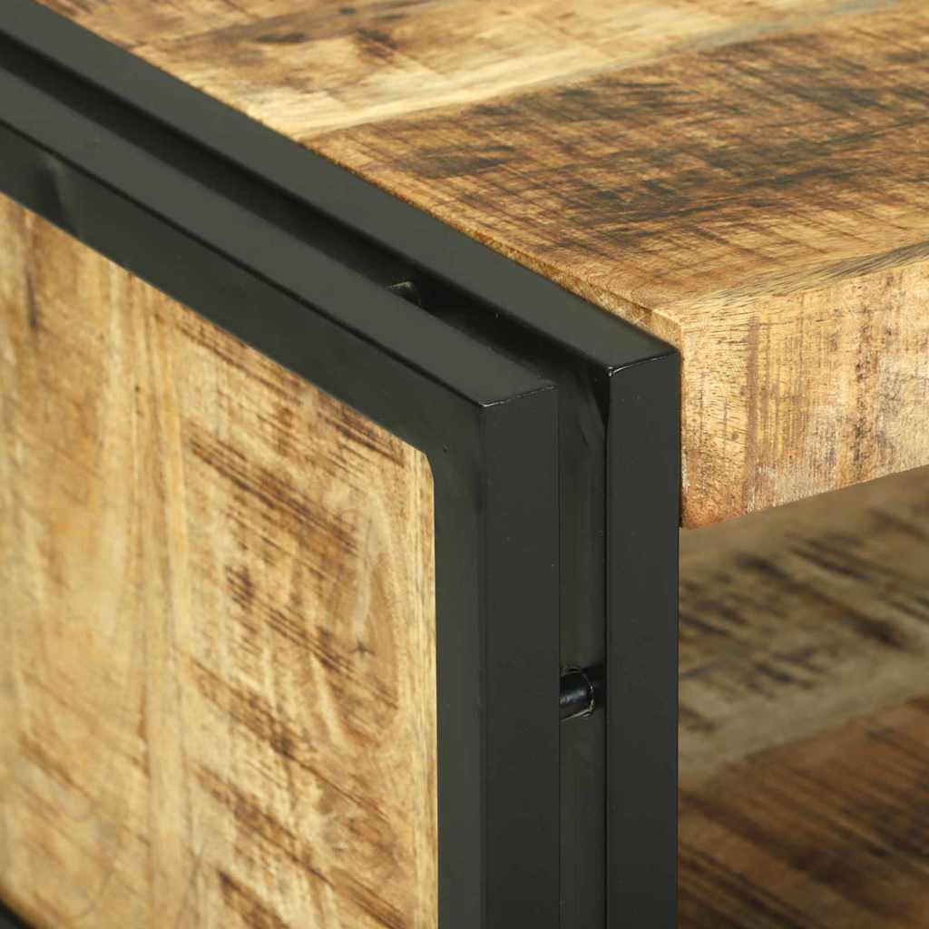 Kaffebord Brun 120 x 50 x 38 cm Heltre grovt mangotre