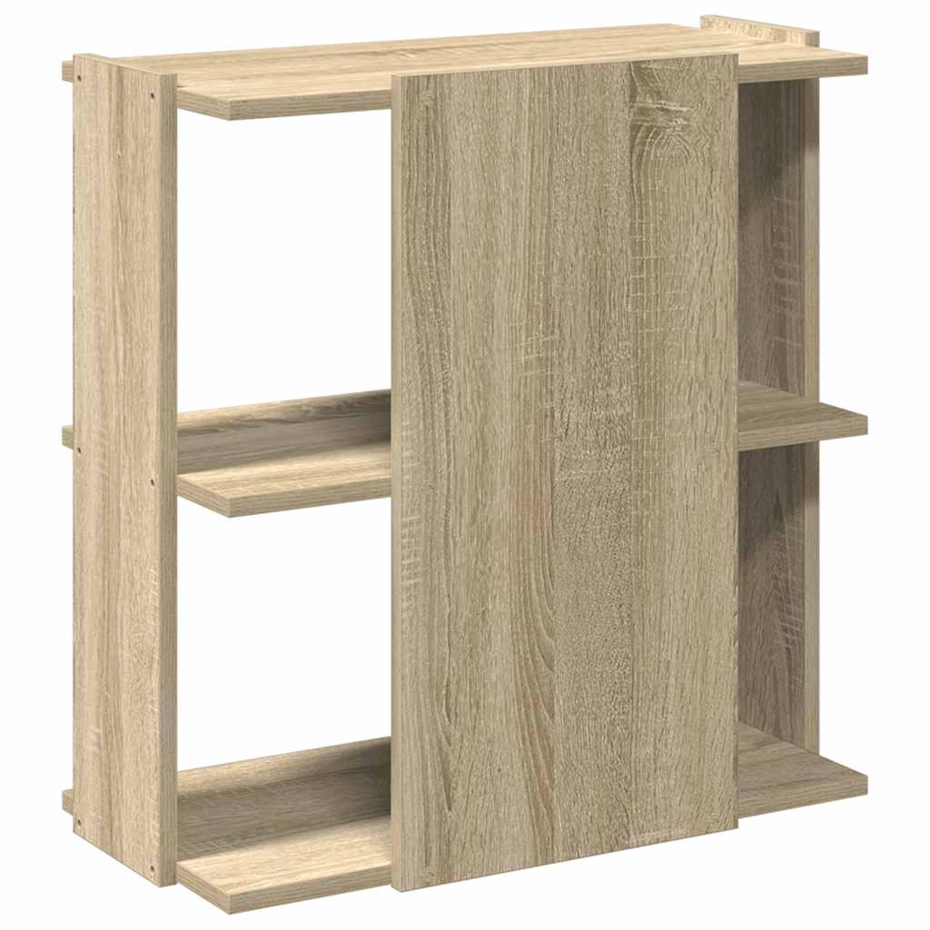 Bokhylle 3 etasjer sonoma eik 60x30x60 cm konstruert tre