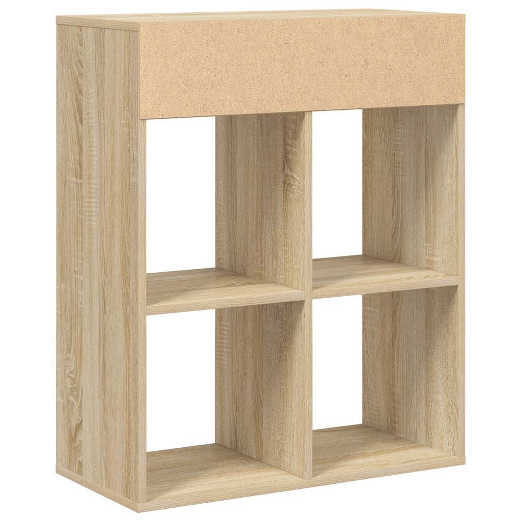 Bokhylle sonoma eik 66x31x80 cm konstruert tre