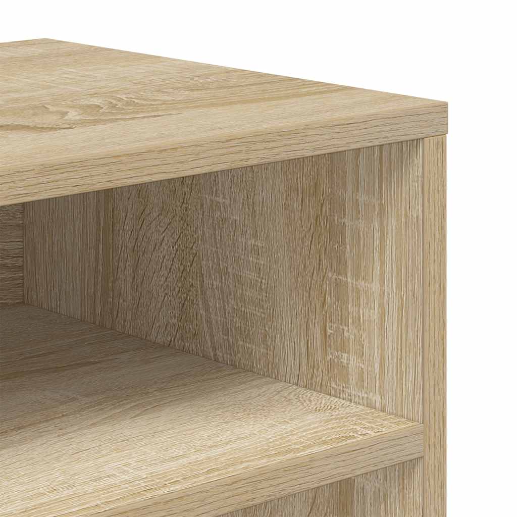 Bokhylle sonoma eik 66x31x80 cm konstruert tre