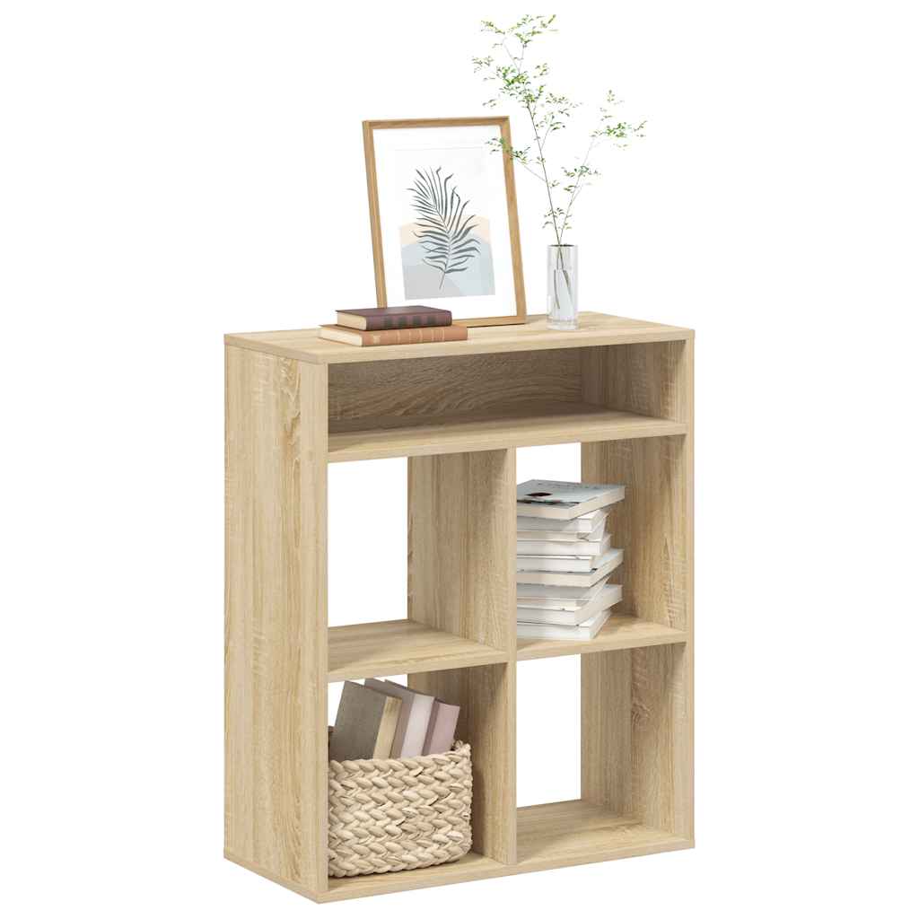 Bokhylle sonoma eik 66x31x80 cm konstruert tre