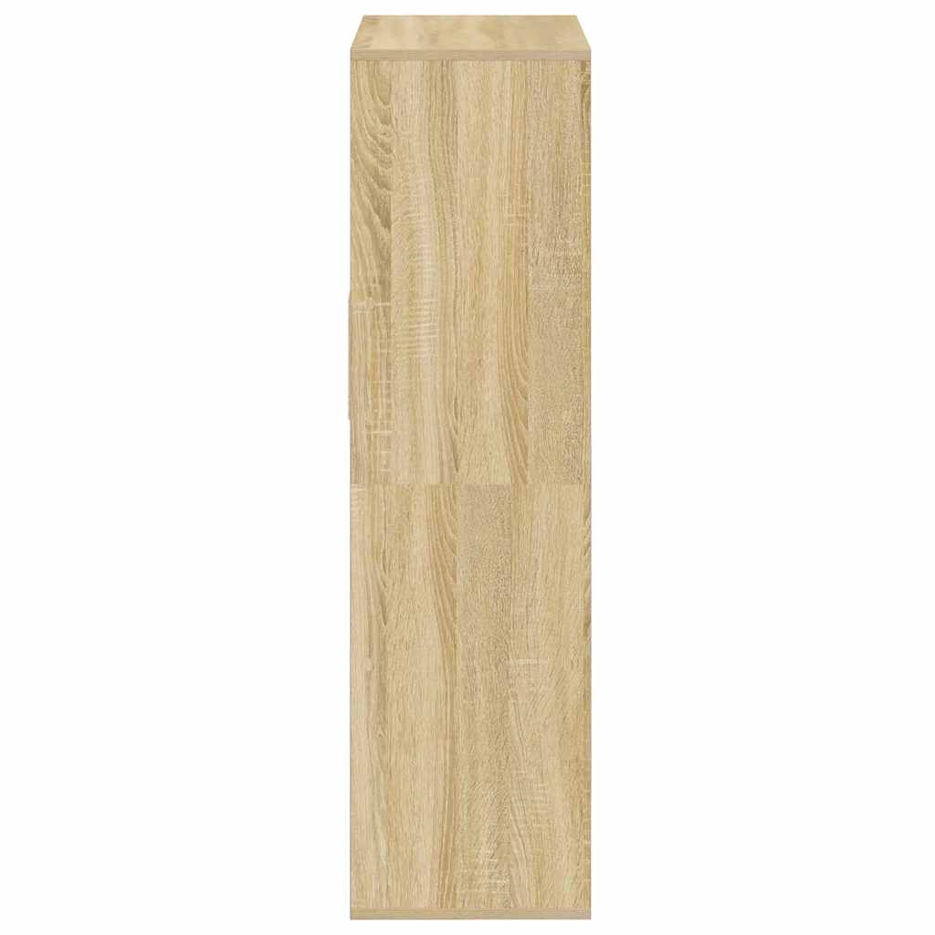 Bokhylle sonoma eik 66x31x112 cm konstruert tre
