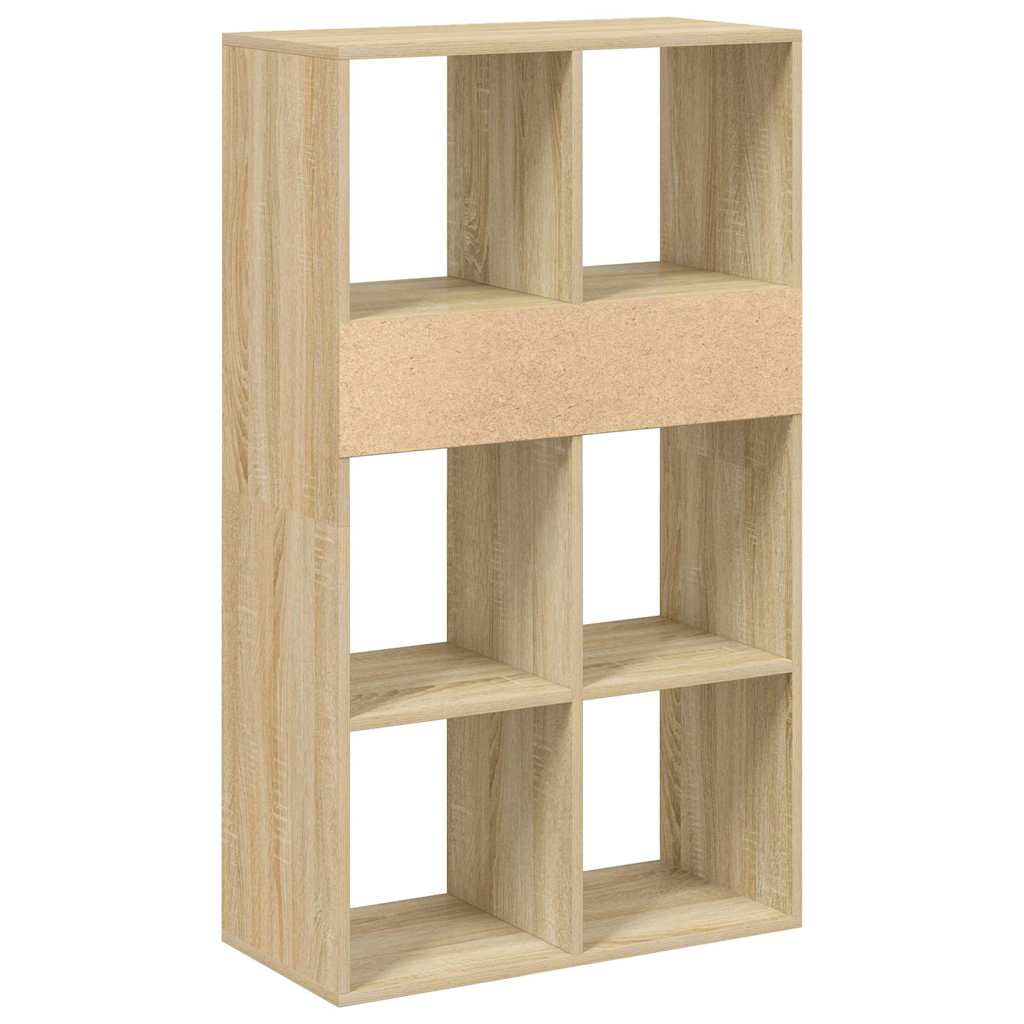 Bokhylle sonoma eik 66x31x112 cm konstruert tre