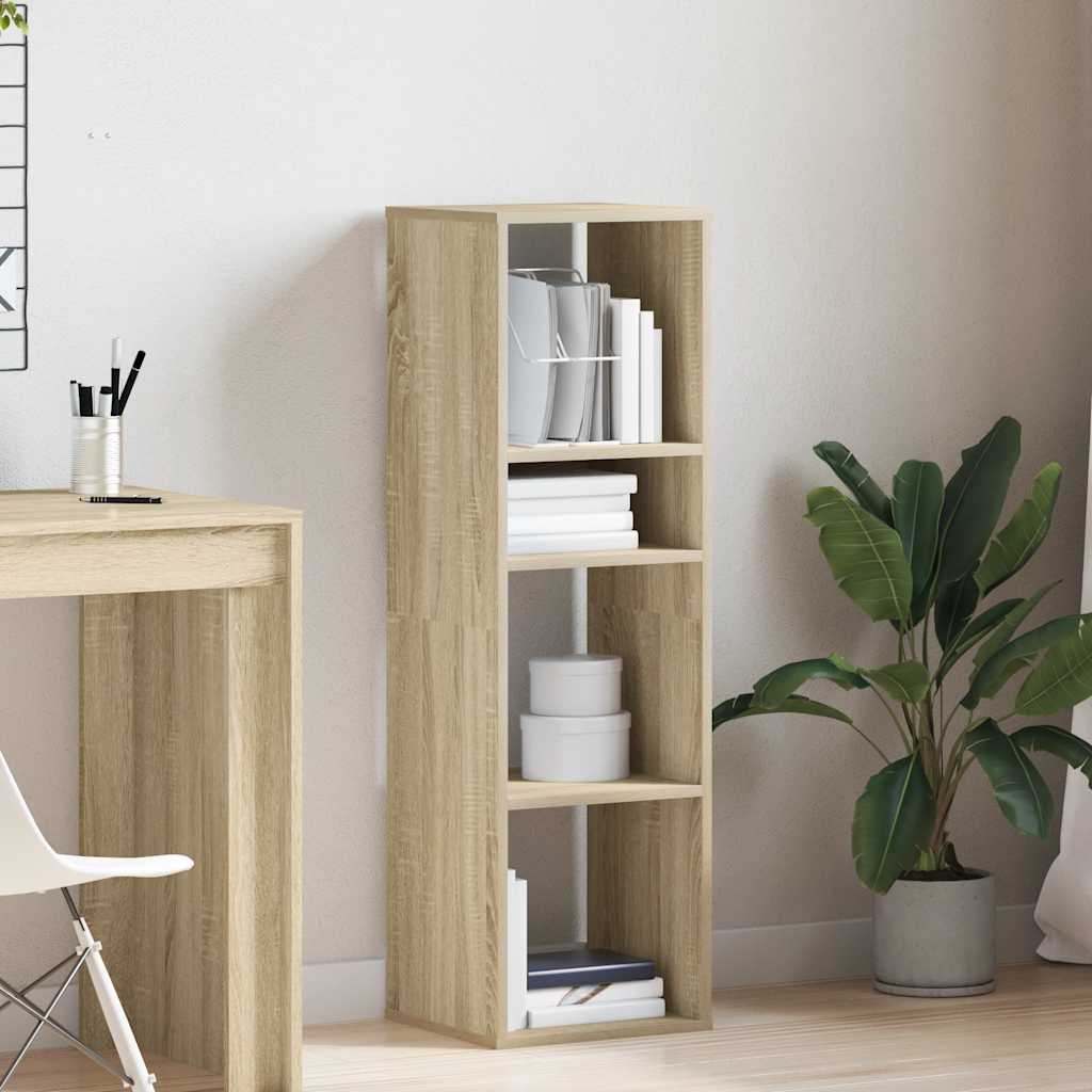 Bokhylle sonoma eik 34x31x112 cm konstruert tre