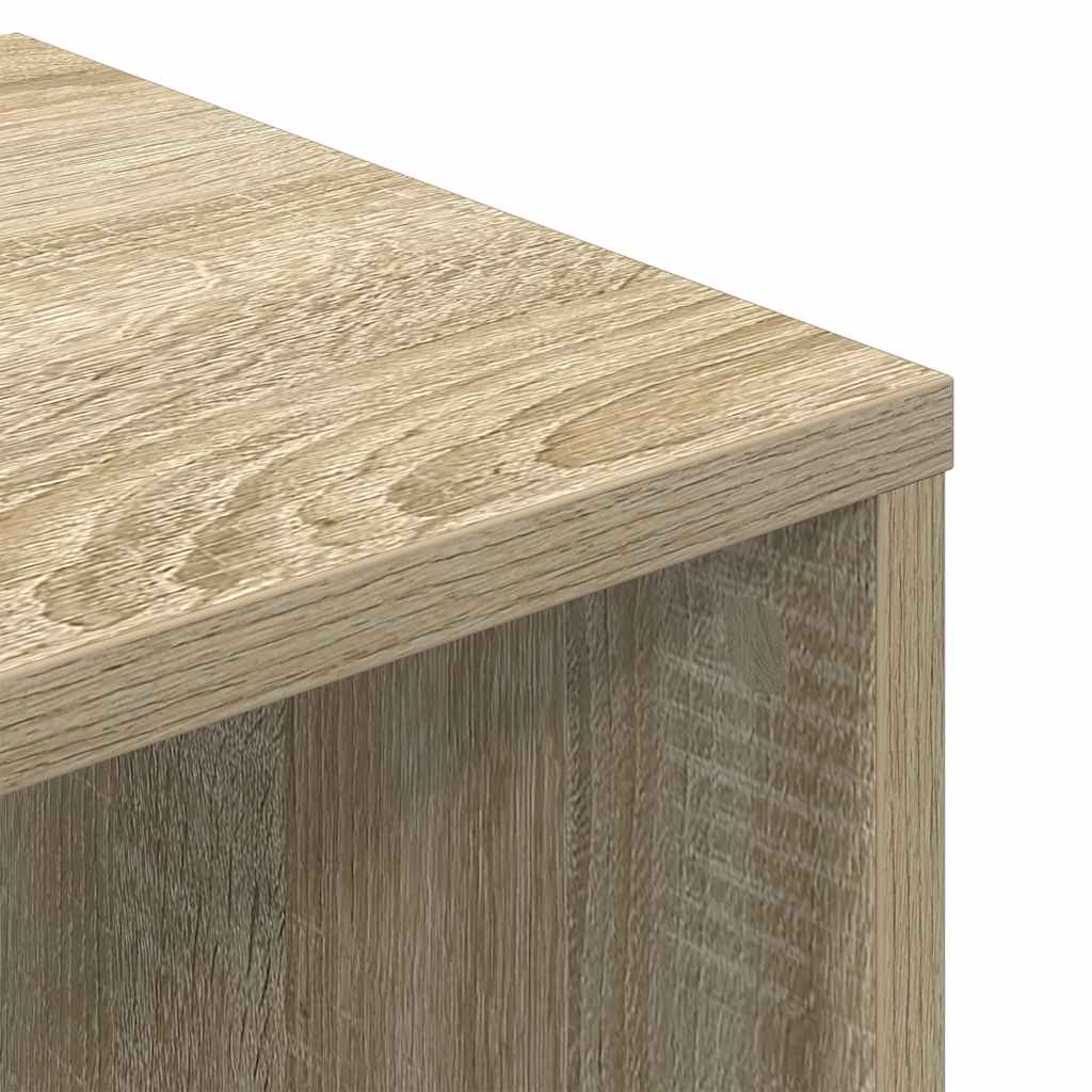 Bokhylle sonoma eik 34x31x112 cm konstruert tre