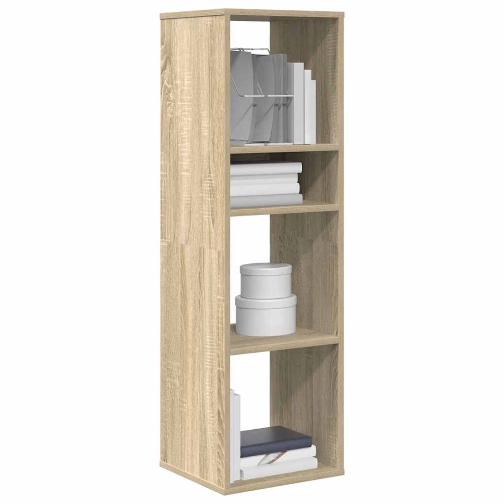 Bokhylle sonoma eik 34x31x112 cm konstruert tre