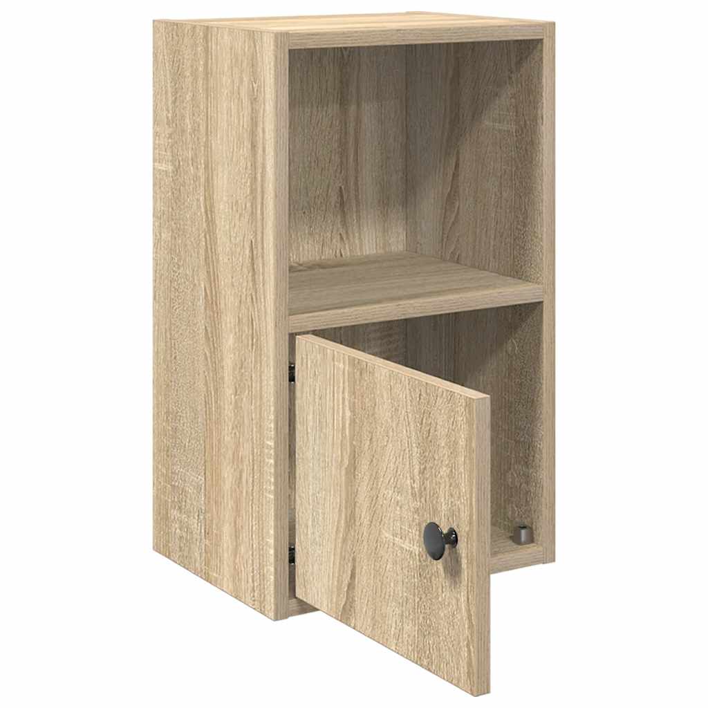 Bokhylle sonoma eik 31x24x52 cm konstruert tre
