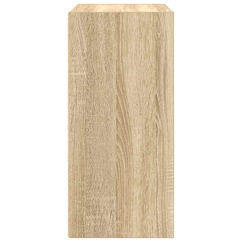 Bokhylle sonoma eik 31x24x52 cm konstruert tre