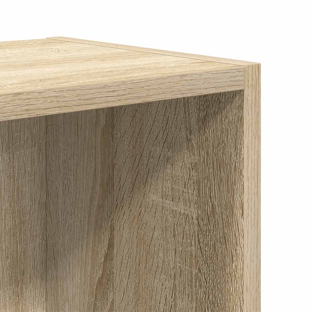 Bokhylle sonoma eik 31x24x52 cm konstruert tre