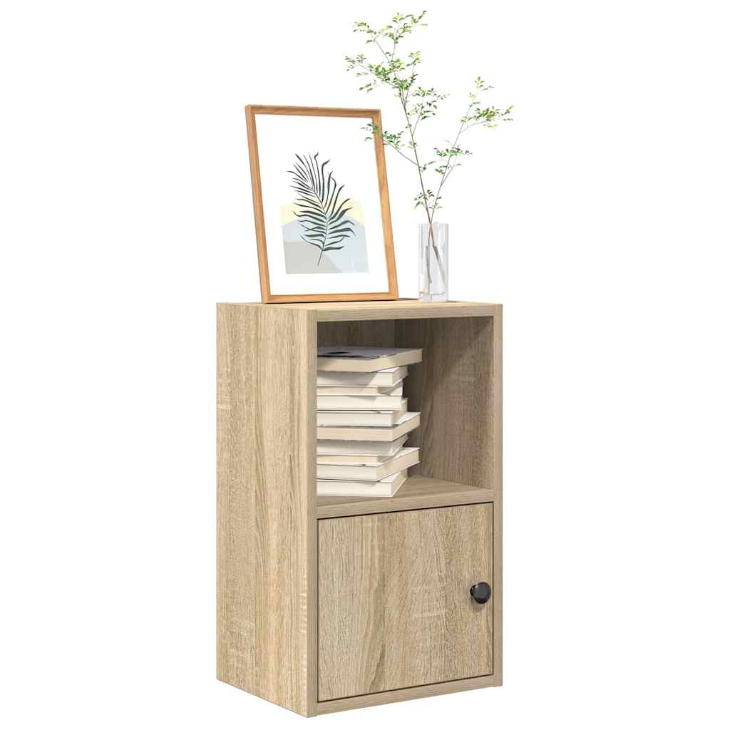 Bokhylle sonoma eik 31x24x52 cm konstruert tre