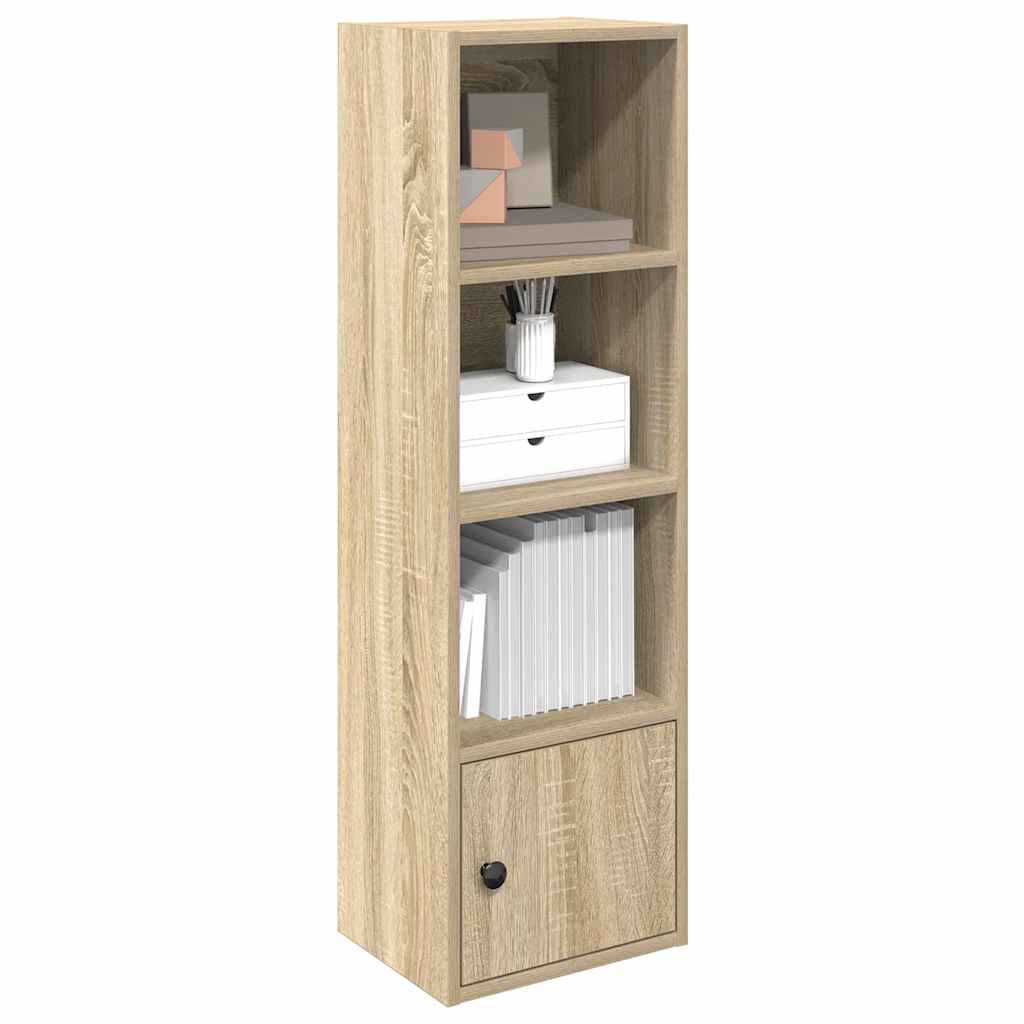 Bokhylle sonoma eik 31x24x102 cm konstruert tre