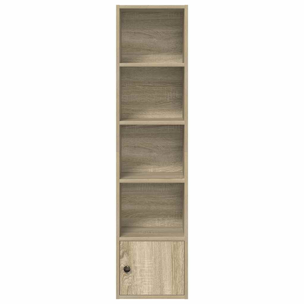 Bokhylle sonoma eik 31x24x127 cm konstruert tre