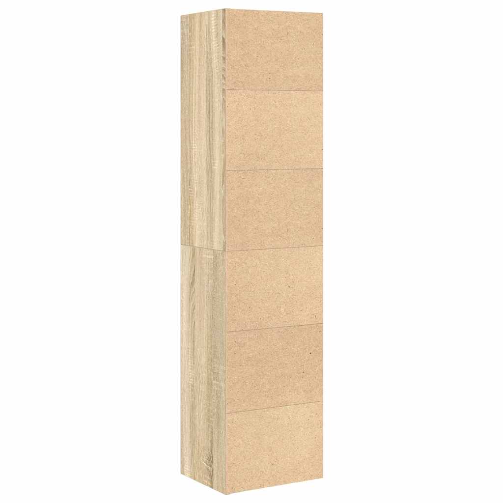 Bokhylle sonoma eik 31x24x127 cm konstruert tre