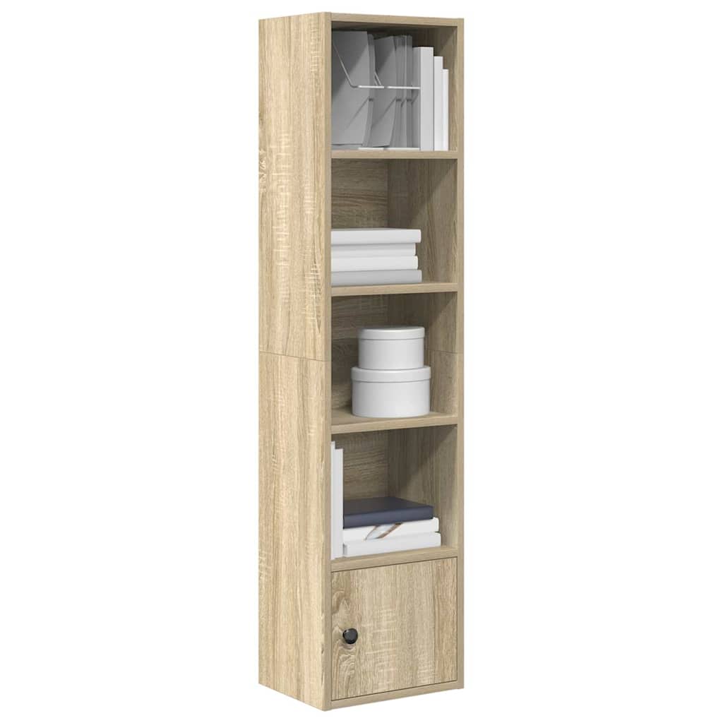 Bokhylle sonoma eik 31x24x127 cm konstruert tre