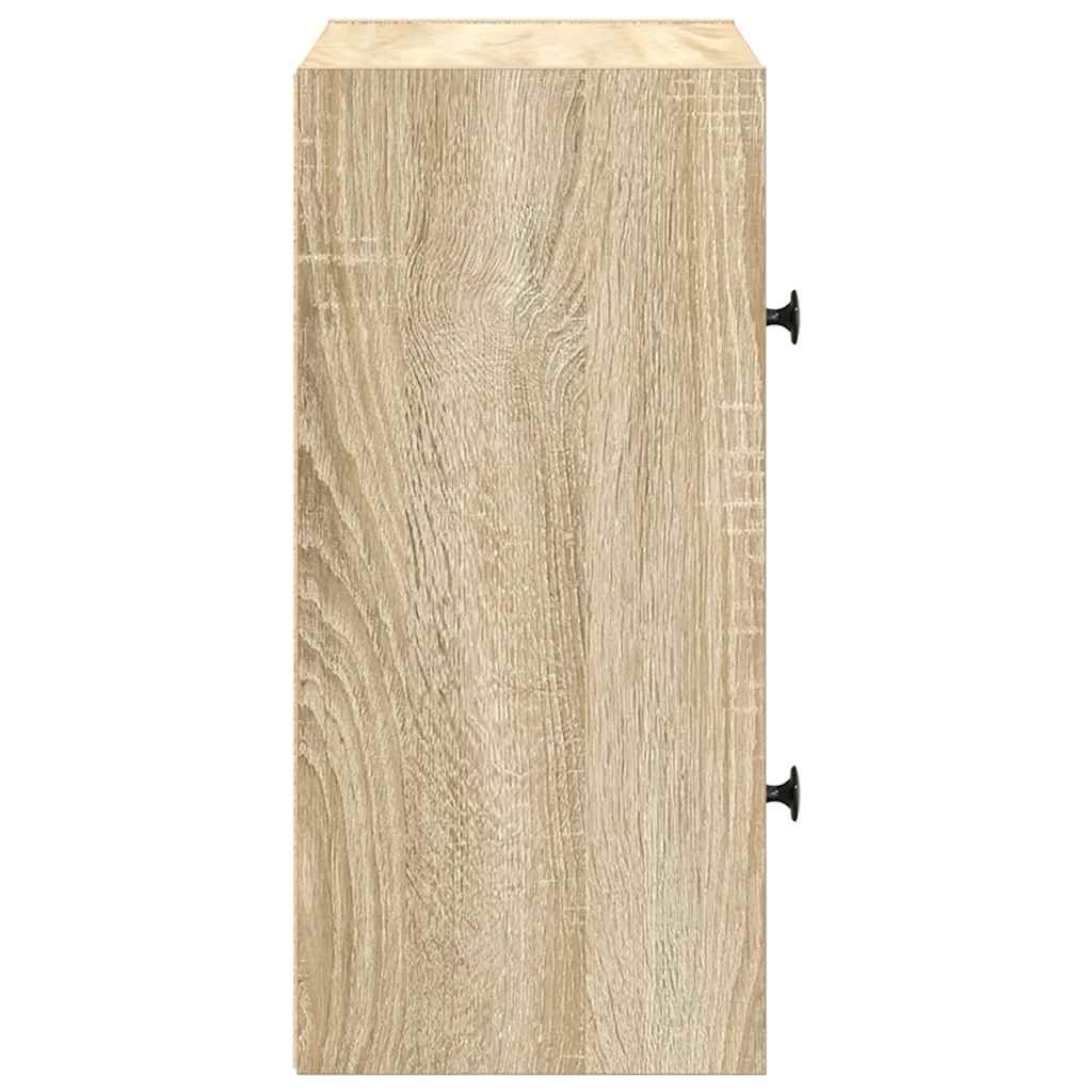 Bokhylle sonoma eik 40x24x52 cm konstruert tre