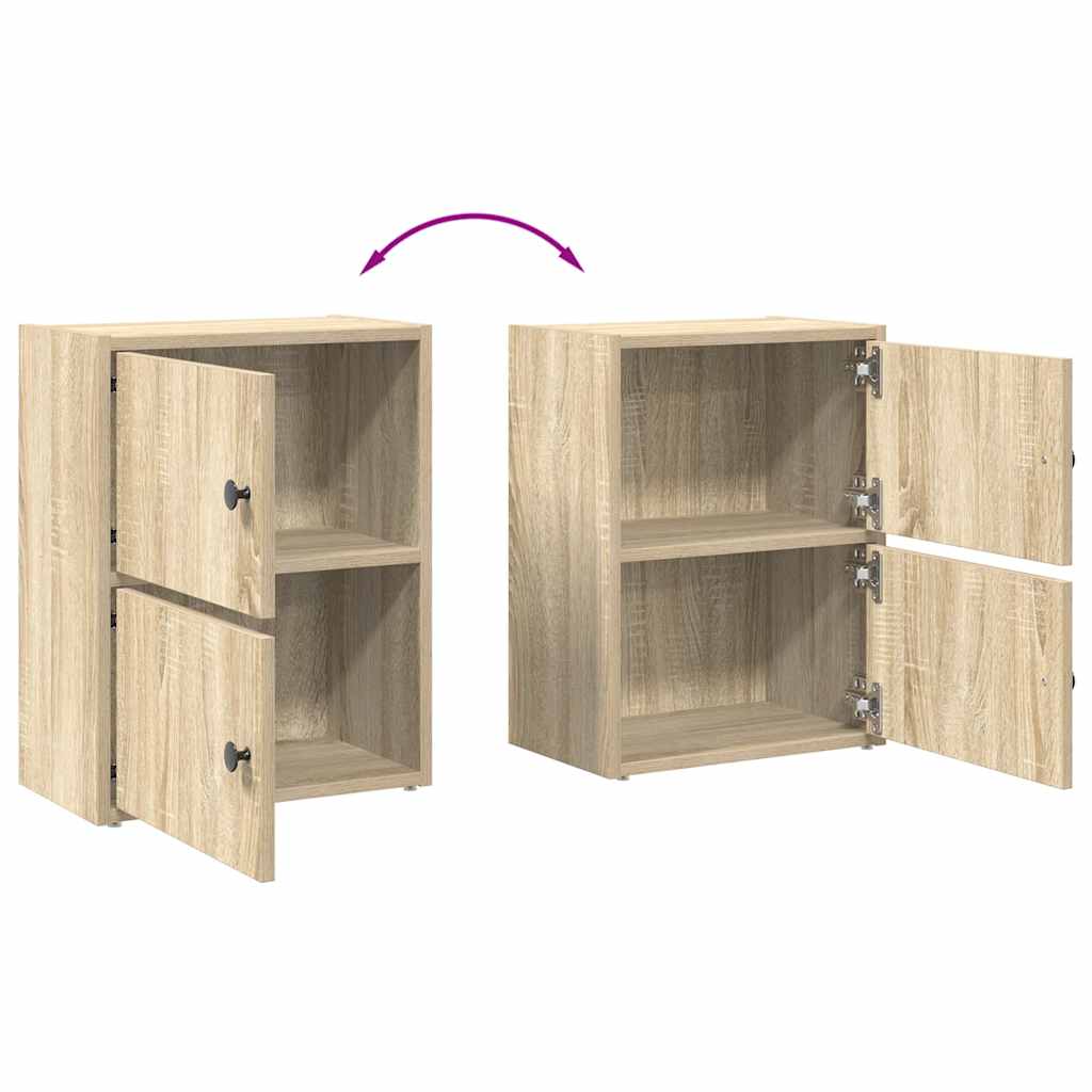 Bokhylle sonoma eik 40x24x52 cm konstruert tre