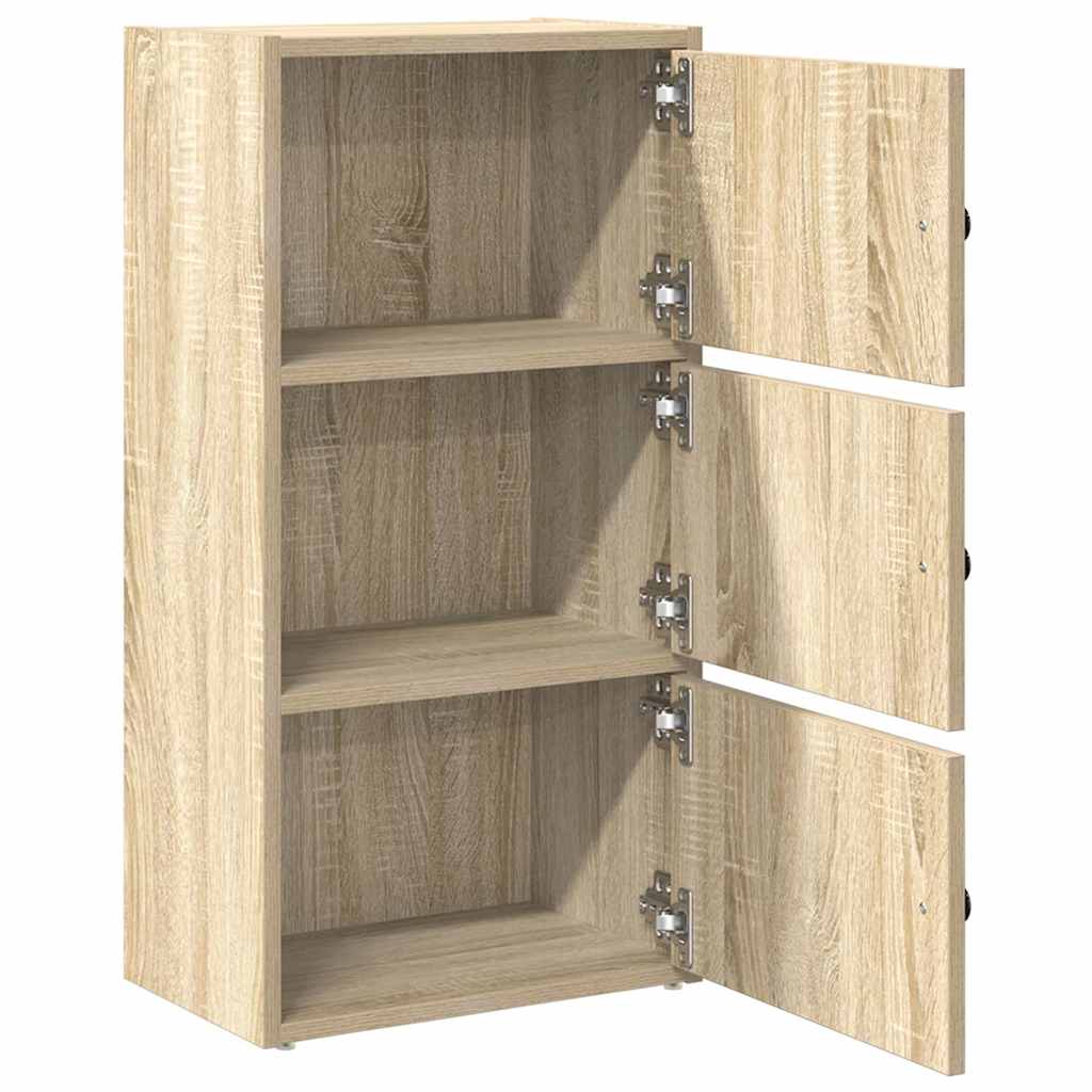 Bokhylle sonoma eik 40x24x77 cm konstruert tre