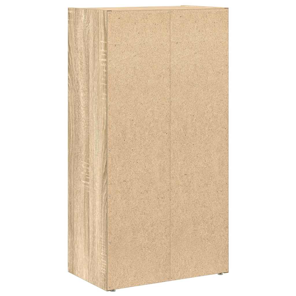 Bokhylle sonoma eik 40x24x77 cm konstruert tre
