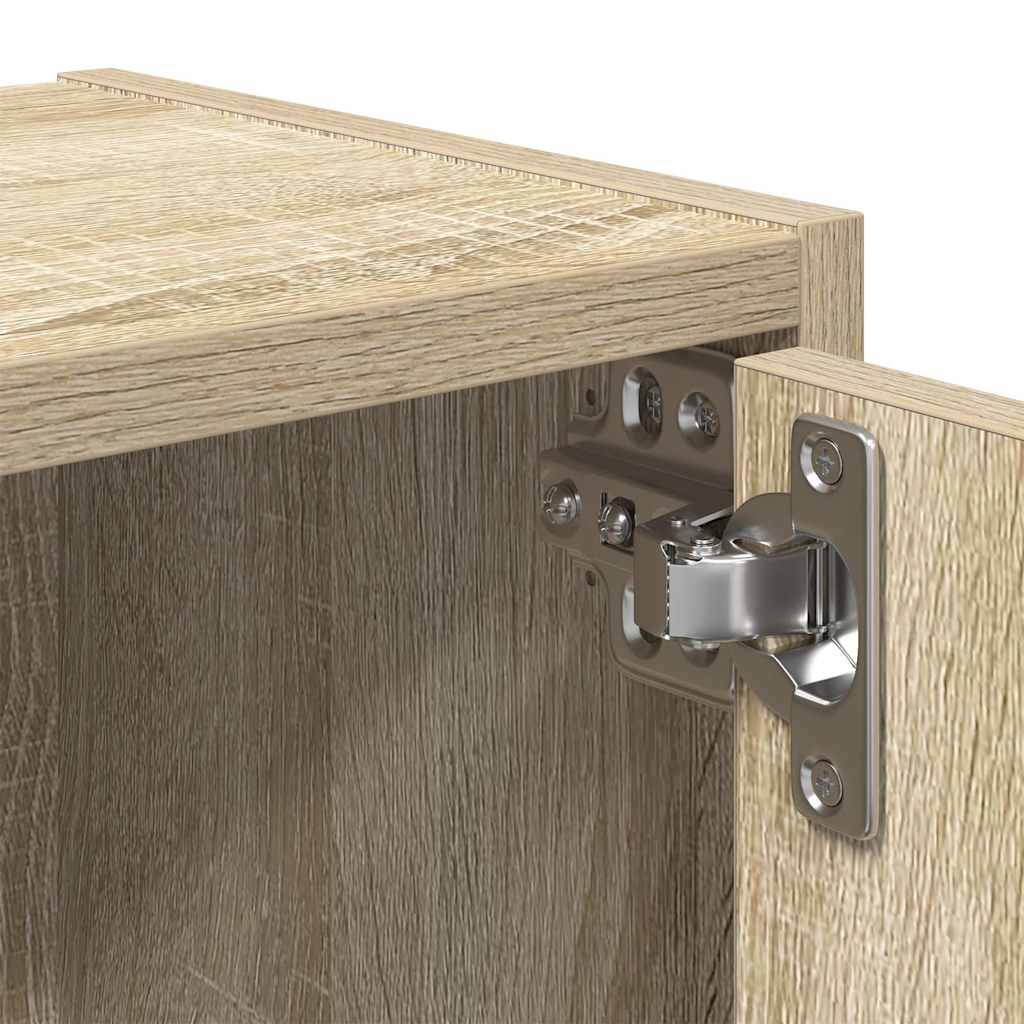 Bokhylle sonoma eik 40x24x77 cm konstruert tre