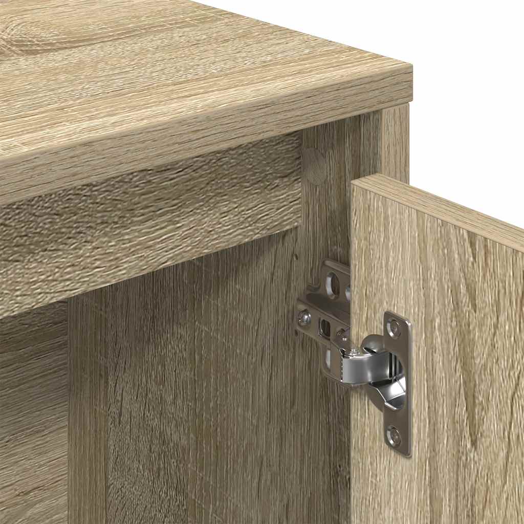Bokhylle sonoma eik 89x24x101,5 cm konstruert tre