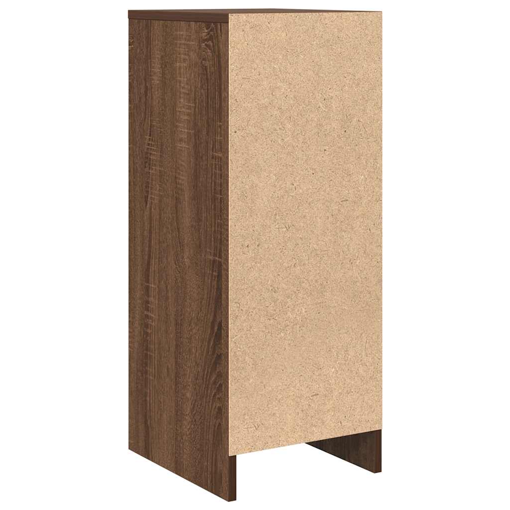 Skjenk brun eik 29,5x34x76 cm konstruert tre