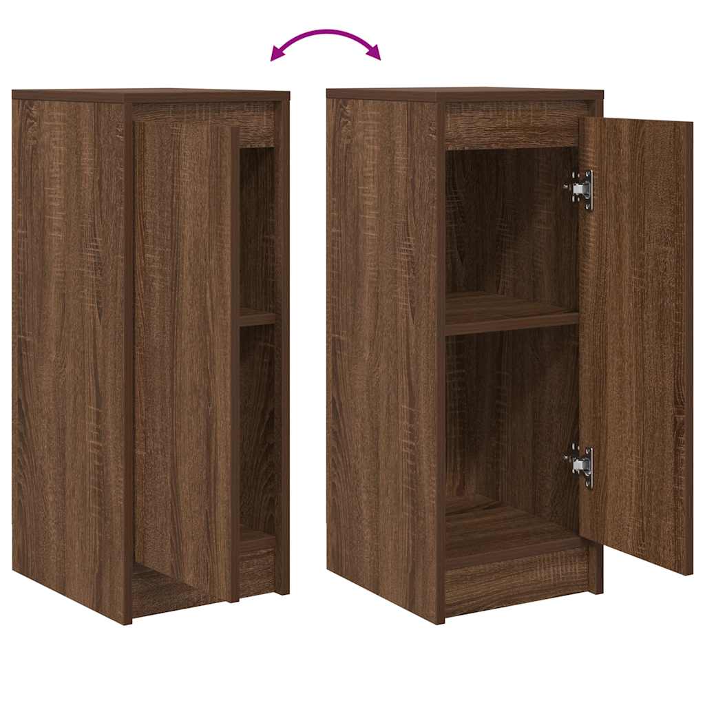 Skjenk brun eik 29,5x34x76 cm konstruert tre