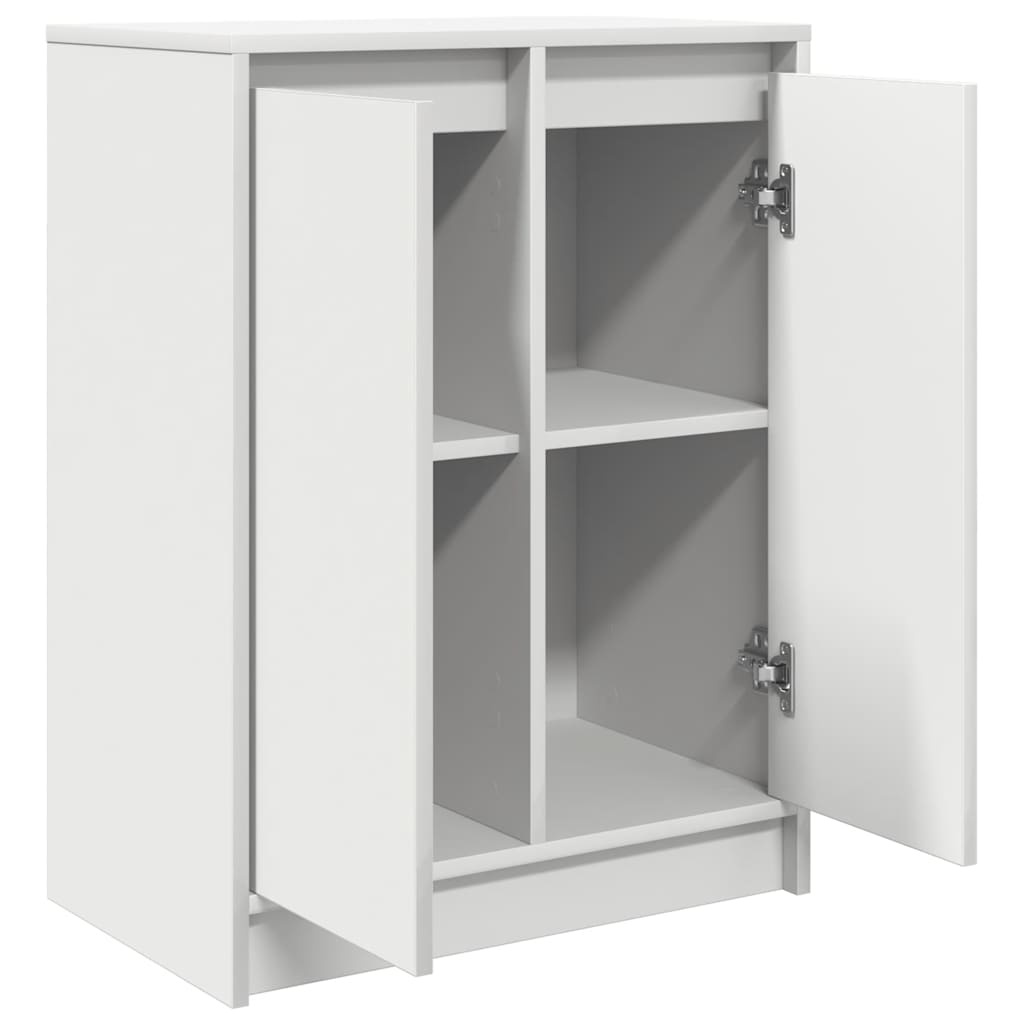Skjenk hvit 57x34x76 cm konstruert tre