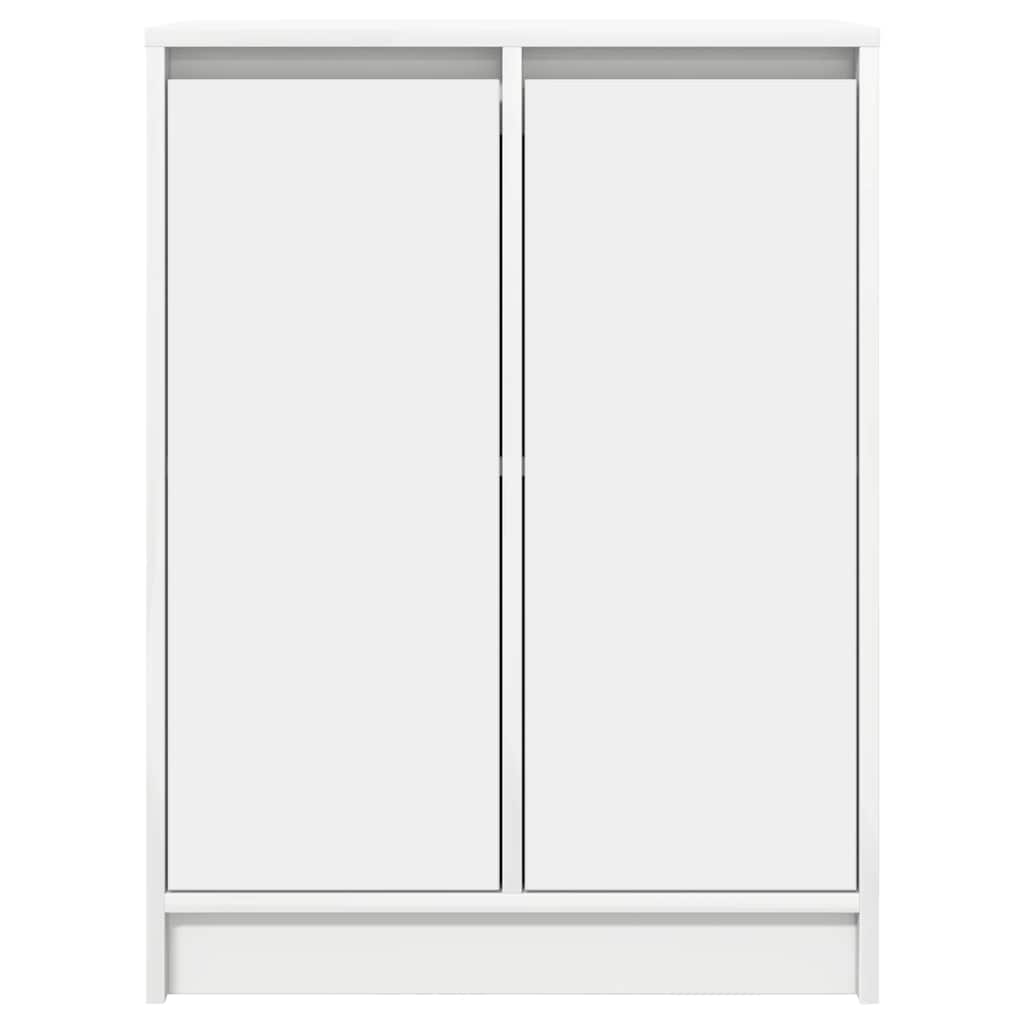 Skjenk hvit 57x34x76 cm konstruert tre