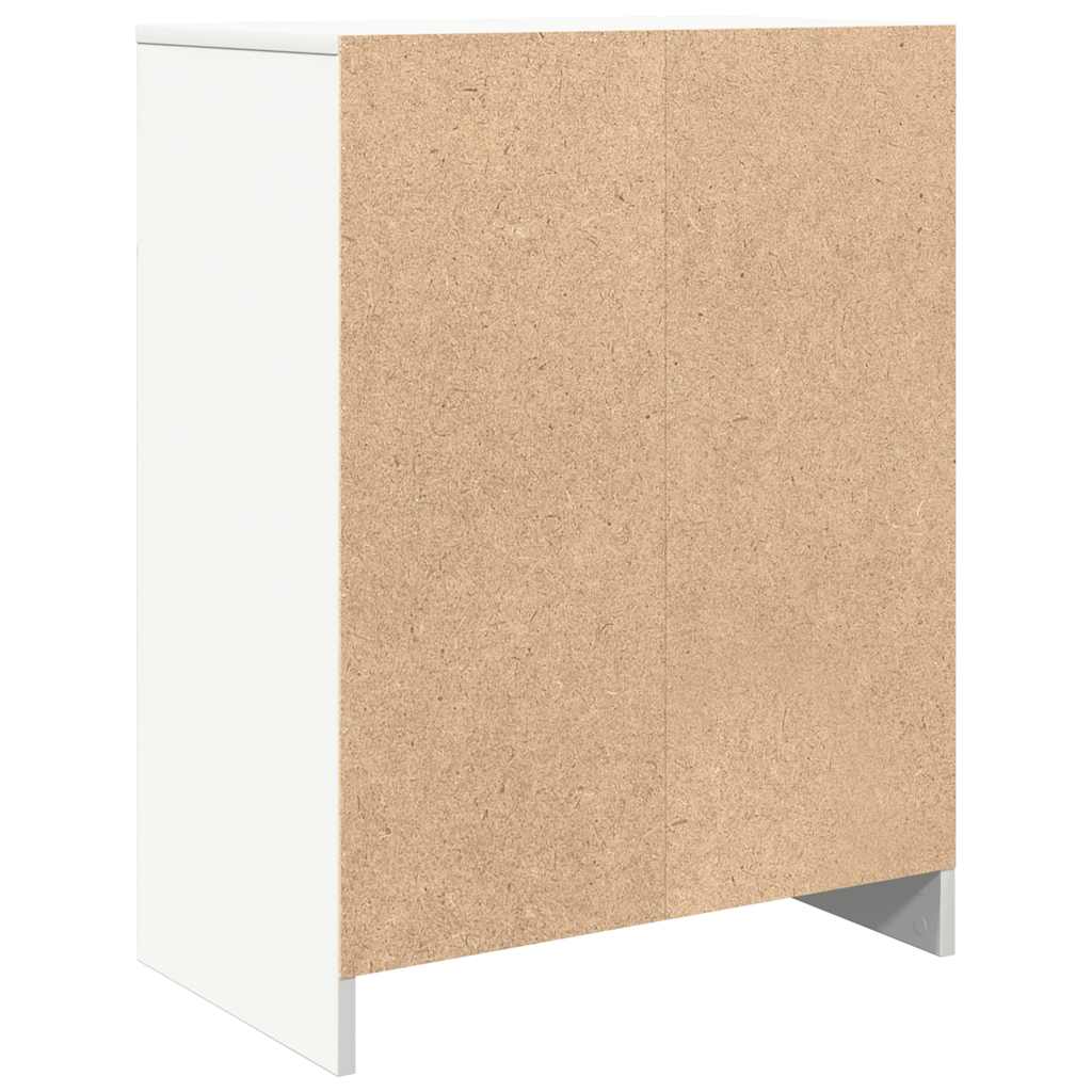 Skjenk hvit 57x34x76 cm konstruert tre