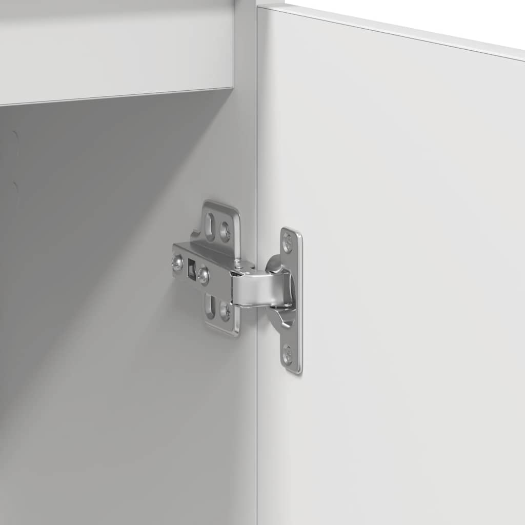Skjenk hvit 57x34x76 cm konstruert tre