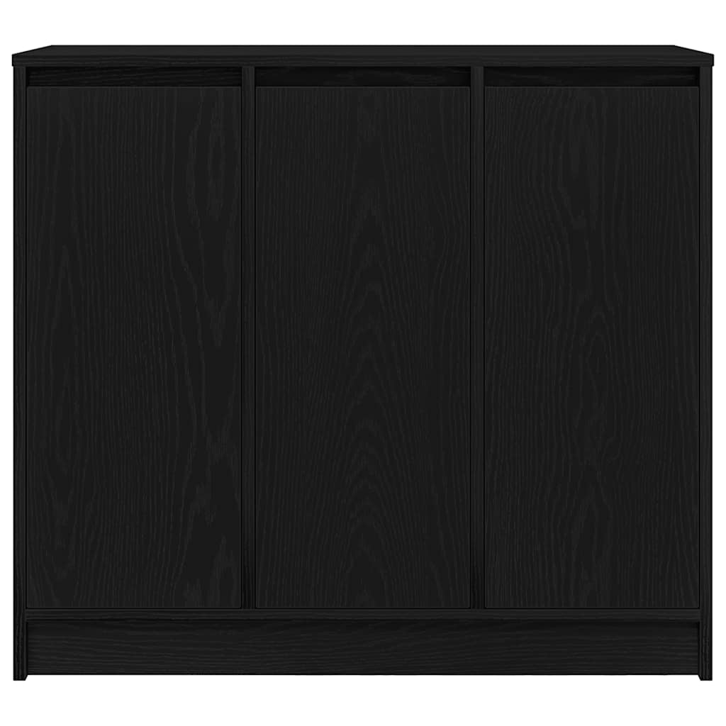 Skjenk svart eik 85x34x76 cm konstruert tre