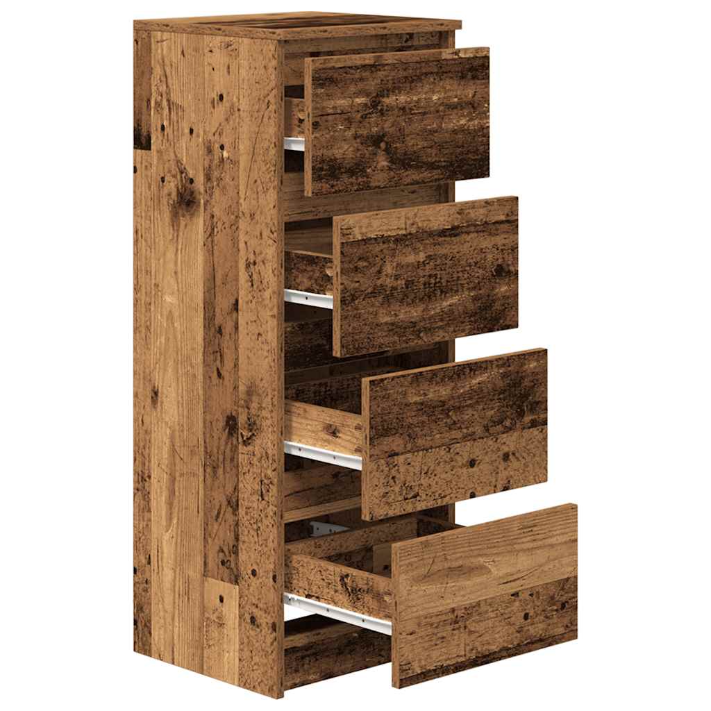 Skjenk gammelt tre 37,5x35x99 cm konstruert tre