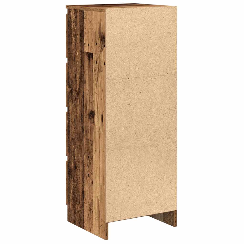 Skjenk gammelt tre 37,5x35x99 cm konstruert tre