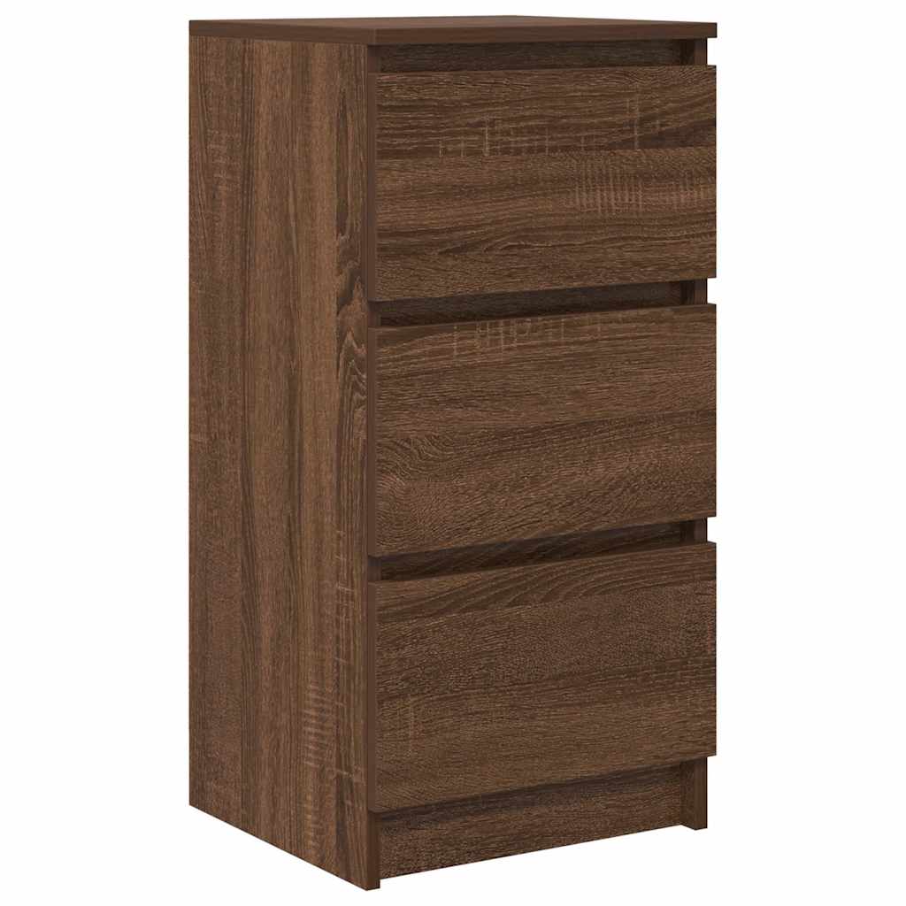 Skjenk brun eik 37,5x35x76 cm konstruert tre