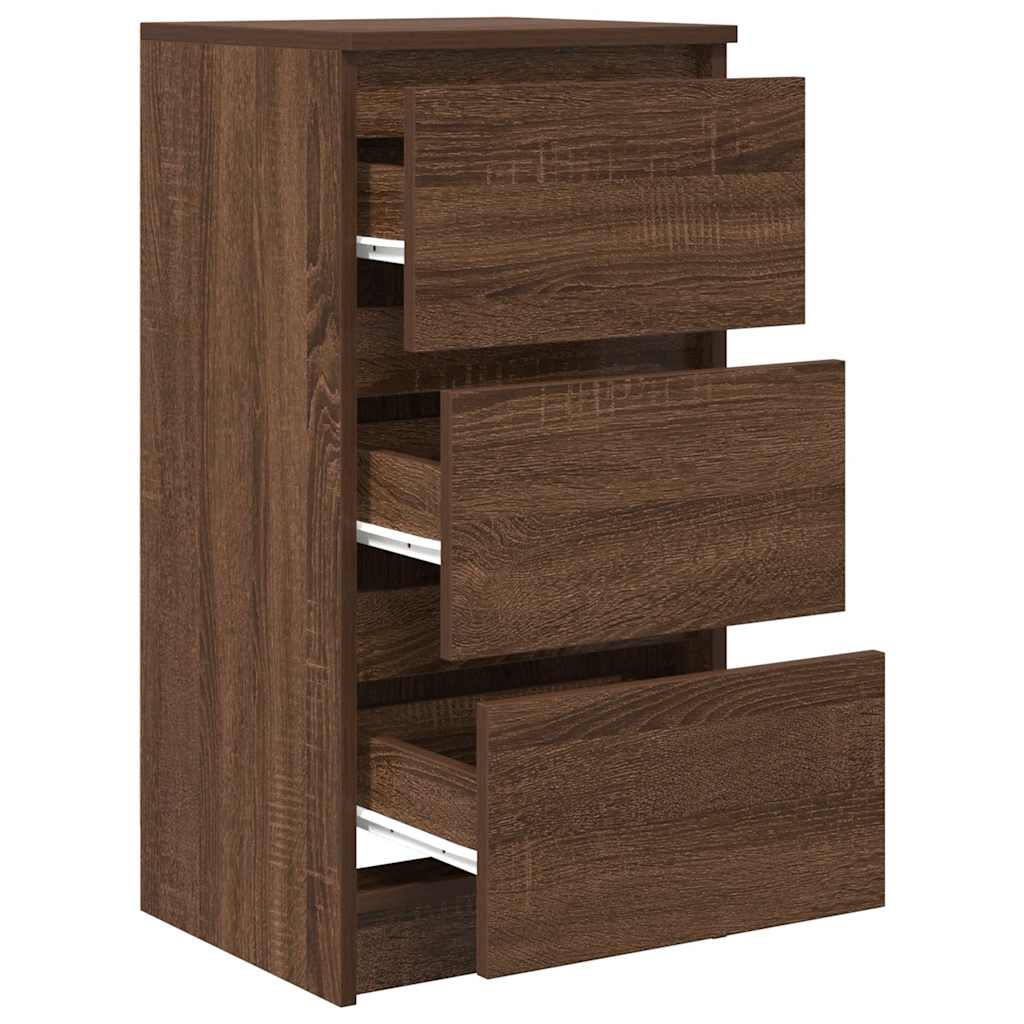 Skjenk brun eik 37,5x35x76 cm konstruert tre